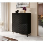 Raamaturiiul ABETO 100 mattmust/l&auml;ikiv must