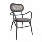 Aiatool BOLGHERI 56x62xH83cm, pruun/must