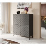 Raamaturiiul ABETO 100 matt grafiit/l&auml;ikiv grafiit