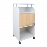 Mobiilne kapp ERGO 56x47xH113,5cm, hall-valge