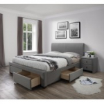 MODENA 140 cm pehme sahtlitega voodi hall (6p=1tk)