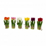 Kunstlill FLOWERLY 5, tulbid, madal,