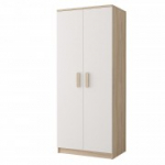 Riidekapp SMYK III 2D 06 - Sonoma Tamm + Valge