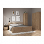 SAMRT voodi (120 cm) sonoma tamm (ilma sahtlita)