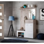 ASM Gustavo II esiku m&ouml;&ouml;bli komplekt + padi, pruun/valge