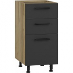 VENTO D3S-40/82 alumine l&uuml;kandustega kapp, Hettich mehhanism, fassaad: antratsiit (1p=1tk)