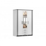 SANTI 3D II riidekapp 150 cm Valge