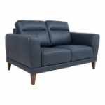 BARTEK 2-kohaline diivan, sinine-must peal