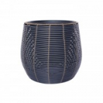 Lillepott WICKER D45xH40cm, must/pruun