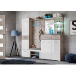 Esikukomplekt Gustavo IV + padi, pruun/valge