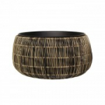 Lillepott WICKER D36xH20cm, plastikust punutud, v&auml;rvus: pruun