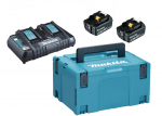 Akukomplekt PowerPack LXT&reg; - 2x18V 6,0Ah + DC18RD Makpac kohvris