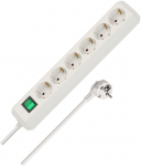 Pikendusjuhe 3m l&uuml;litiga 6-pesa valge H05VV-F 3G1,5mm&sup2;