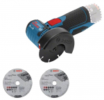 Akunurklihvija GWS 12V-76 V-EC, SOLO 2 l&otilde;ikeketast + L-BOXX sisu