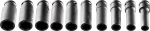 L&ouml;&ouml;kpadrunite komplekt 1/2" pikad, 10-osaline 10, 12, 13, 14, 16, 17, 19, 21, 22, 24 mm