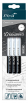 Pliiats PICA universaalne, must/valge, 23cm, 10tk