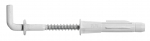 Konks L valge + t&uuml;&uuml;bel 8x51 Nailon (20/tk karp)