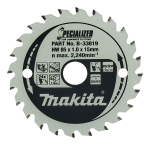 Saeketas 85x1x15mm TCT 7&deg;, 24 hammast MDF/laminaat