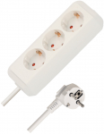 Pikendusjuhe 3m 3-pesa valge H05VV-F 3G1,5mm&sup2;
