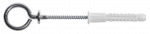 Konks kinnine Zn + t&uuml;&uuml;bel 6x41 Nailon (2/tk pakk)