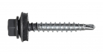 Katusekruvi puur 4,8x35 RR23 tumehall (25/tk pakk)