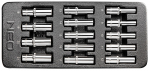 Padrunite komplekt 1/2" 8-21mm pikad, 14-osaline k&auml;ru sahtlisse