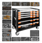 T&ouml;&ouml;riistak&auml;ru PRO 12 sahtlit + t&ouml;&ouml;riistakomplekt 229-osaline