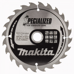Saeketas 165x1,5x20mm TCT 20&deg;,24 hammast, puidule