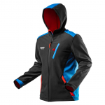 Tuule- ja veekindel jope kapuutsiga Softshell L/52 Sinine/must