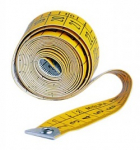 M&otilde;&otilde;dulint r&auml;tsepa 1,5mx20mm kollane/valge