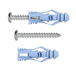 Universaalt&uuml;&uuml;bel TRIPLE-GRIP 8mm+kruvi(10/tk pakk) + puur 8mm, sinine 21kg