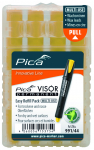 T&auml;ites&uuml;si PICA Visor permanent markerile, kollane (4/tk pakk), BLISTER