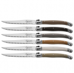 Laguiole Steaknugade komplekt, 6 tk., koos puidust alusega