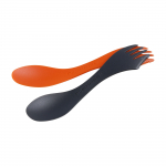 Light My Fire Spork Medium Orange/Black Turismi lusikas-kahvel, 2 tk.