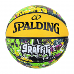 SPALDING GRAFFITI&trade; Green/Yellow Korvpall, 5 suurus