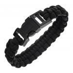 Paracord k&auml;ev&otilde;ru Badger Outdoor 550 pannal - Must