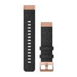 Garmin QuickFit 20 Watch Band Black Nylon Rose Kellarihm
