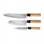 Satake Megumi Santoku Bunka Kokkade k&ouml;&ouml;ginugade komplekt, 3 tk.