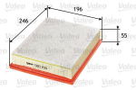 VALEO 585158 Kuldne filter