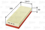 VALEO 585190 Kuldne filter