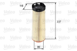 VALEO 585668 Kuldne filter