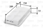 VALEO 585185 Kuldne filter