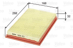 VALEO 585112 Kuldne filter