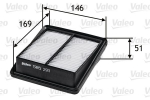 VALEO 585221 Kuldne filter