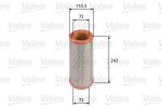 VALEO 585612 Kuldne filter