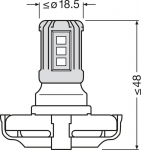 ams-OSRAM 5201DWP-1BL Lemputė, indikatorius