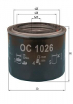 &Otilde;lifilter MAHLE OC1026