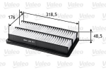 VALEO 585147 Kuldne filter