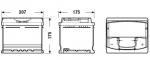 EXIDE EA472 Starteri aku