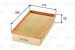 VALEO 585308 Kuldne filter
